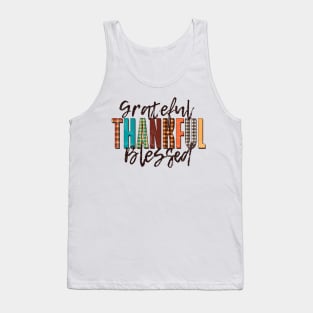 Grateful Thankful Blessed Tank Top